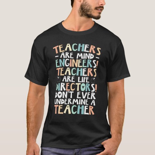 T-shirt Tutor Educator Instructor School Teacher (Devant)