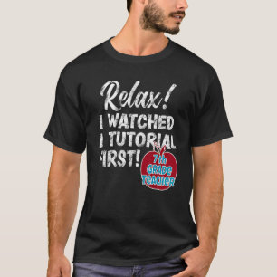 T-shirt Tutoriels de surveillance des enseignants de 7e an