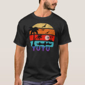 T-shirt Tutu Retro Sunset Ocean Grand-père (Devant)