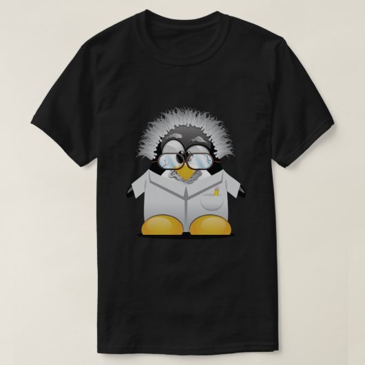 T-shirt Tux einstein (Design devant)