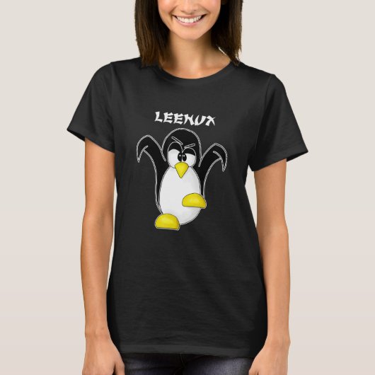 T-shirt Tux Linux Leenux Penguin Ordinateur Nerd Freak Hac (Devant)