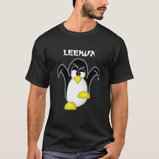 T-shirt Tux Linux Leenux Penguin Ordinateur Nerd Freak Hac (Devant)
