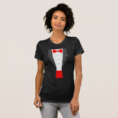 T-shirt tux rouge (Devant entier)