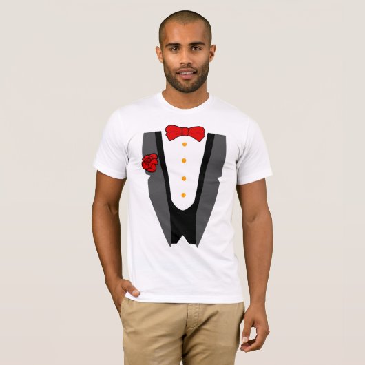 T-shirt Tuxedo (Devant entier)