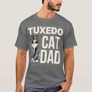 T-SHIRT TUXEDO CAT DAD