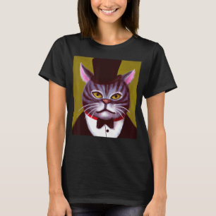 T-shirt Tuxedo chat art meow kitty portrait mignon chaton