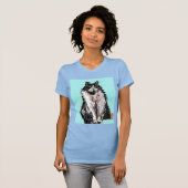 T-shirt Tuxedo Chat chats mignonette animaux de compagnie  (Devant entier)