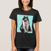 T-shirt Tuxedo Chat chats mignonette animaux de compagnie  (Devant)