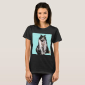 T-shirt Tuxedo Chat chats mignonette animaux de compagnie  (Devant entier)