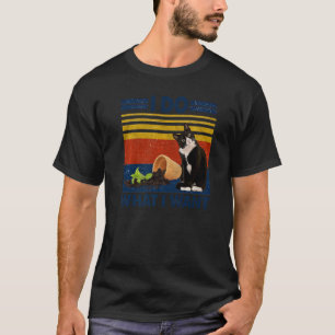 T-shirt Tuxedo Chat Je Fais Ce Que Je Veux