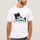 T-shirt Tuxedo Kitten Chien's Bowl (Devant)