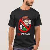 T-shirt Tuxedo No Please World Non Smoking Day (Devant)