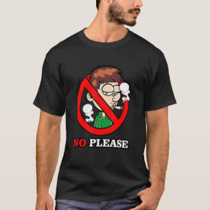 T-shirt Tuxedo No Please World Non Smoking Day