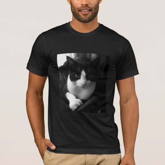 T-shirt Tuxedo noir et blanc (Devant)
