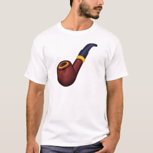 T-shirt Tuyau, fumant, tabac