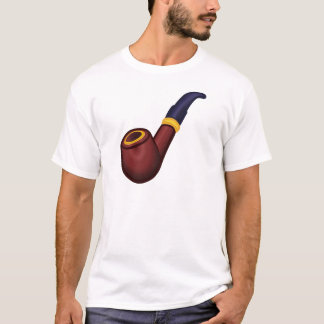 T-shirt Tuyau, fumant, tabac