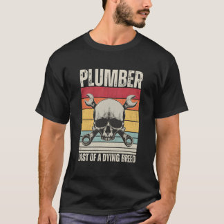 T-shirt Tuyauteur Crâne Plombier