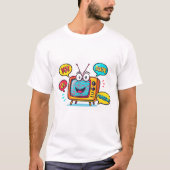 T-shirt TV rétro (Devant)
