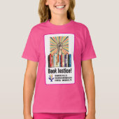 T-shirt TVUUC - Livre Justice! (Devant)