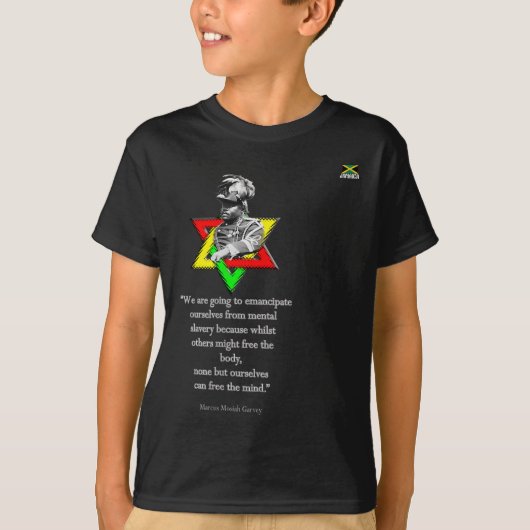 T-shirt Tweaks Clothing - Marcus Mosiah Garvey Quote - Jam (Devant)
