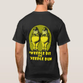 T-shirt Tweedle Dee et Tweedle le jaune de logo de Dum (Dos)