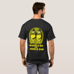 T-shirt Tweedle Dee et Tweedle le jaune de logo de Dum