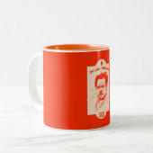 T-shirt Tweekleurige Koffiemok (Voorkant links)