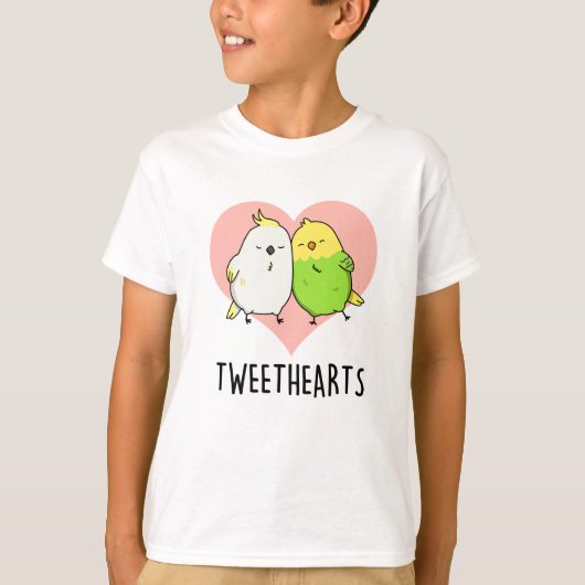 T-shirt Tweethearts Funny Inséparables Pun (Devant)