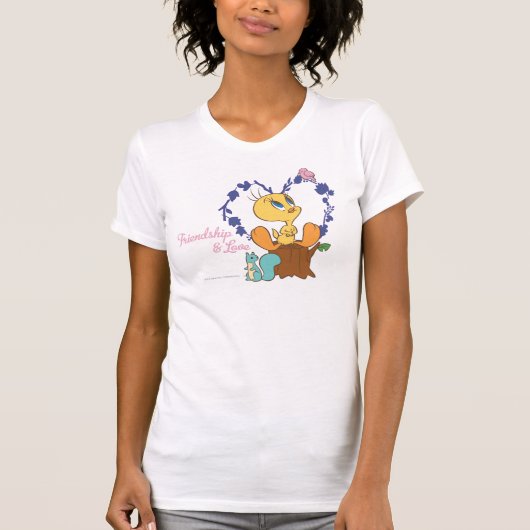 T-shirt TWEETY™ "Amitié et amour" (Devant)