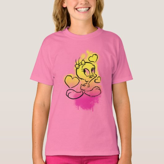 T-shirt TWEETY™ Avec Coeurs (Devant)