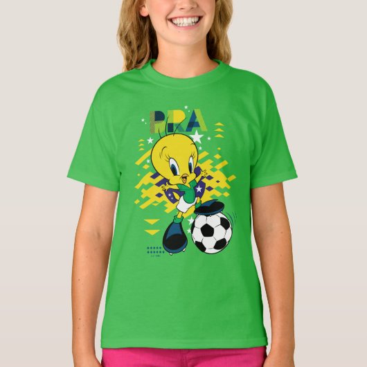 T-shirt TWEETY™ Team Brazil Soccer Graphic (Devant)
