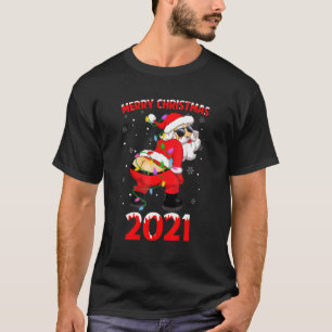 T-shirt Twerer African American Santa Claus Joyeux Christ