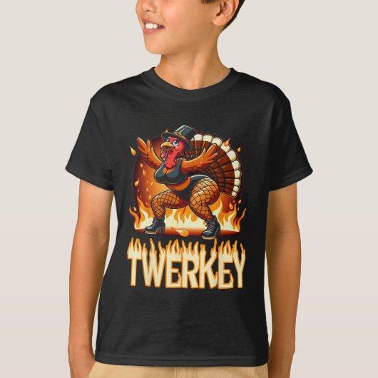 T-shirt Twerkey Squad Twerner Danser Danseuse Drôle Turqui (Devant)