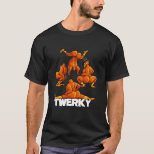 T-shirt Twerky Twerkey Drôle Thanksgiving Twerk T