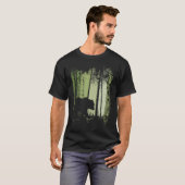 T-shirt Twilight Forest Outdoor Romantic Grizzly Bear Silh (Devant entier)