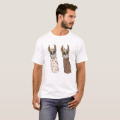 T-shirt Twin Cool Llamas (Devant entier)