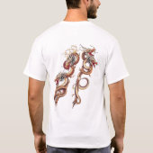 T-shirt Twin Eastern Dragons Roaring (Dos)
