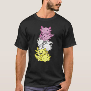T-shirt Twink Flag Pile Pride Lgbtq Axolotls Cute Twink Ax