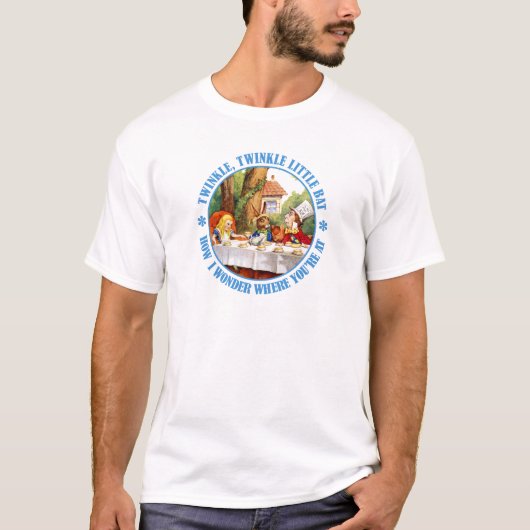 T-shirt Twinkle Twinkle Little Bat, Comment Je Me Demande  (Devant)