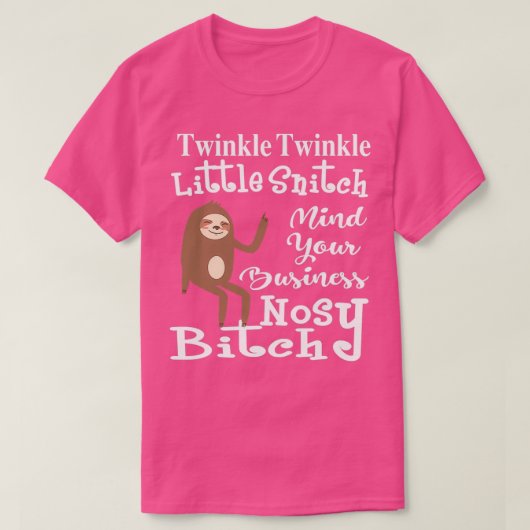 T-shirt Twinkle Twinkle Little Snitch Funny (Design devant)