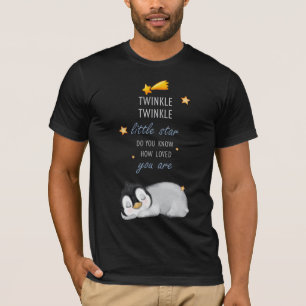T-shirt Twinkle, Twinkle Little Star pour Penguin endormi