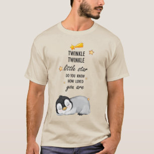 T-shirt Twinkle, Twinkle Little Star Super mignon Penguin