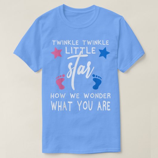 T-shirt Twinkle Twinkle Star Wonder Who You Are Pre (Design devant)