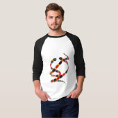 T-shirt Twinning Snake Art (Devant entier)
