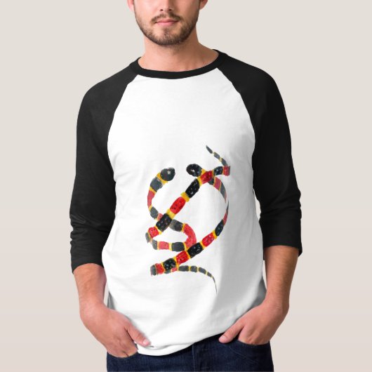 T-shirt Twinning Snake Art (Devant)