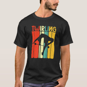 T-shirt Twirlers rétro Majorque Baton Danse Twirling
