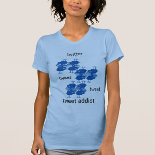 T-shirt twitter twitter twitter est accro