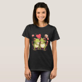 T-shirt Two Frogs Valentines Day Love On Couple Frog  (Devant entier)