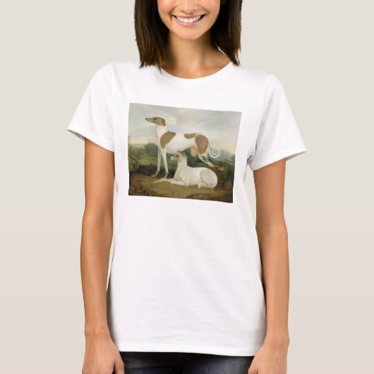 T-shirt Two Greyhounds in a Landscape (Devant)