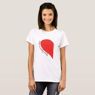 T-shirt Two Hearts Together - Conception de Couple